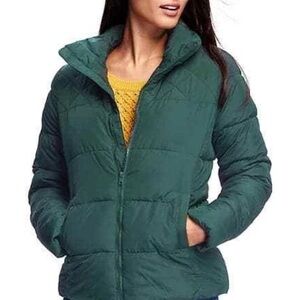 Old Navy Teal Puffer Jacket for Women